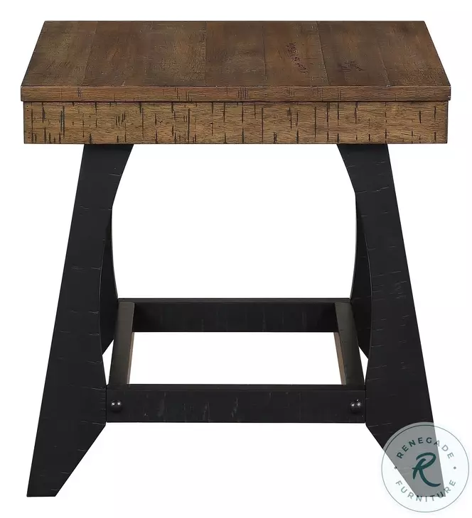 Ralston Caramel And Ebony End Table