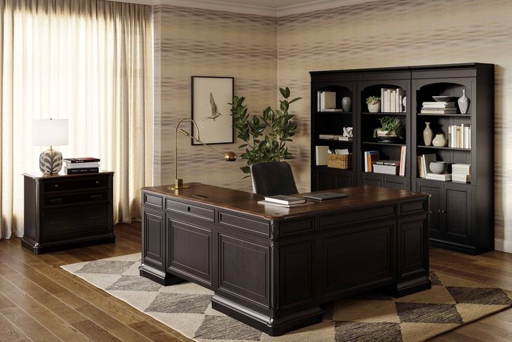 Roanoke Black File Cabinet | H360-60 | HomeGalleryStores.com