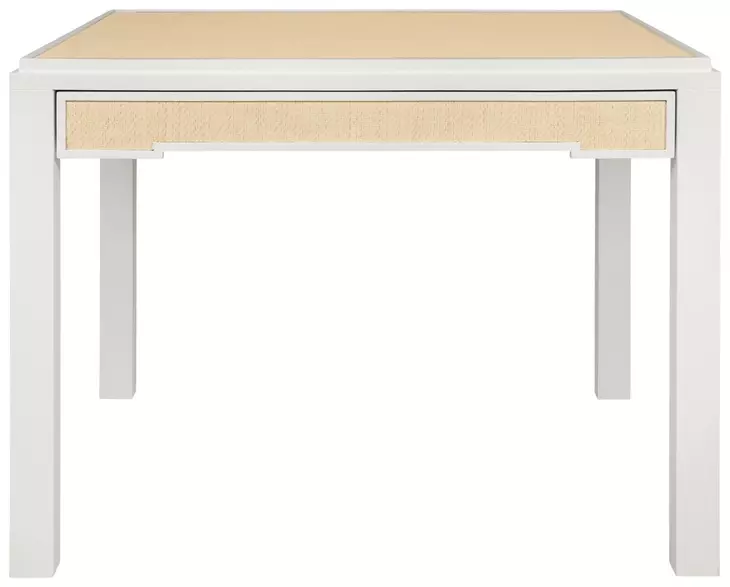 Robin Natural Grasscloth 2 Drawer Square Game Table