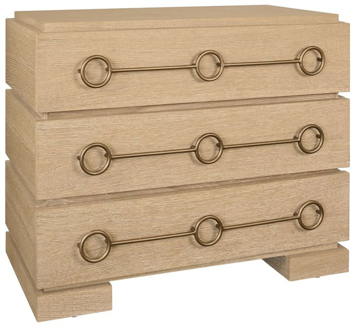 Roderick Cerused Oak 3 Drawer Chest
