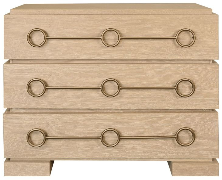 Roderick Cerused Oak 3 Drawer Chest