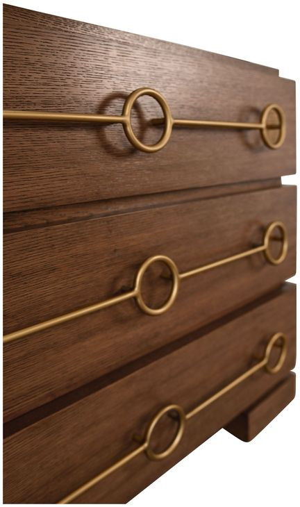 Roderick Provincial Brown Oak 3 Drawer Chest