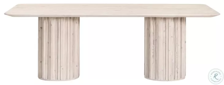 Roma White Wash Pine Dining Table