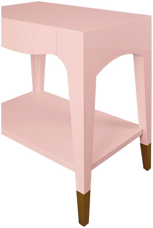 Ronny Pink Rectangular Side Table