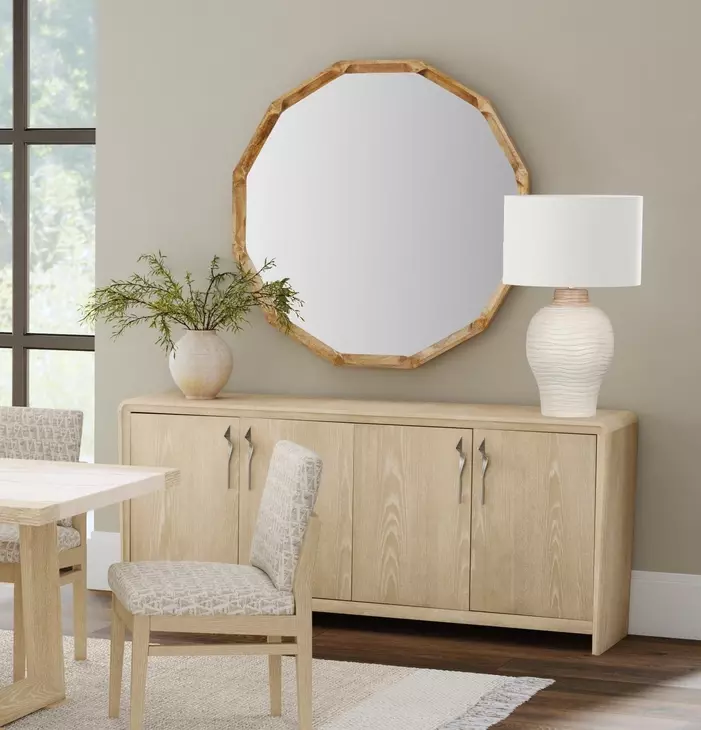 Trifecta Driftwood Cerused Oak 4 Door Server