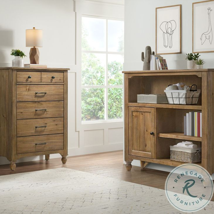 Highland Sand Dune Bookcase with 3 Shelves