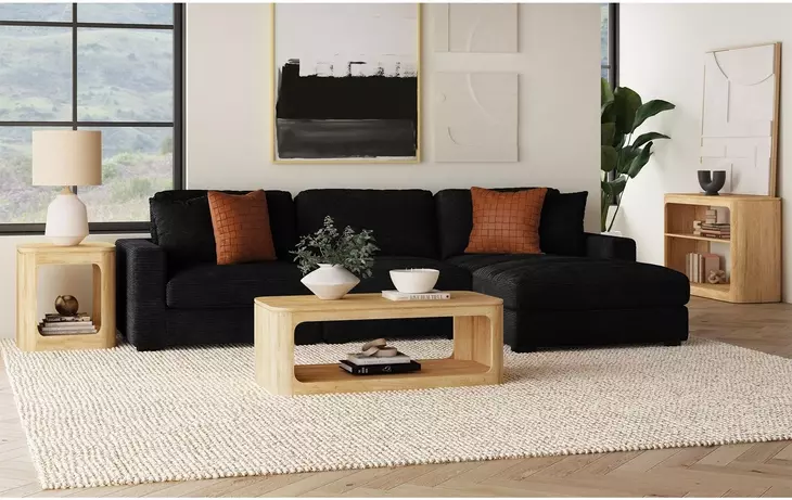 Camelot Natural Rectangular Sofa Table