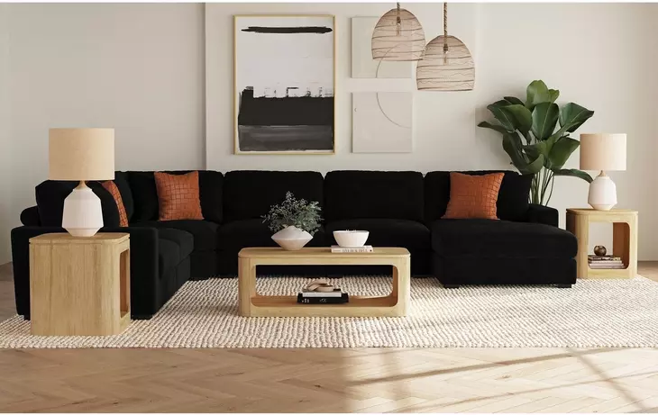 Camelot Natural Rectangular Coffee Table