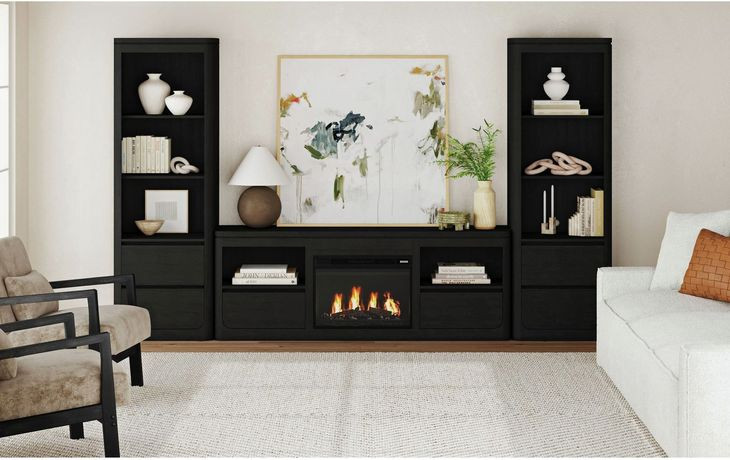 Camelot Black 71" TV Stand