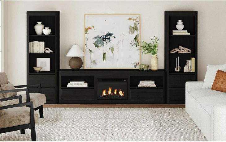 Camelot Black 82" TV Stand