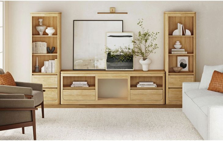 Camelot Natural 82" TV Stand