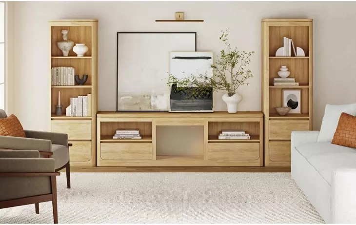 Camelot Natural 82" TV Stand