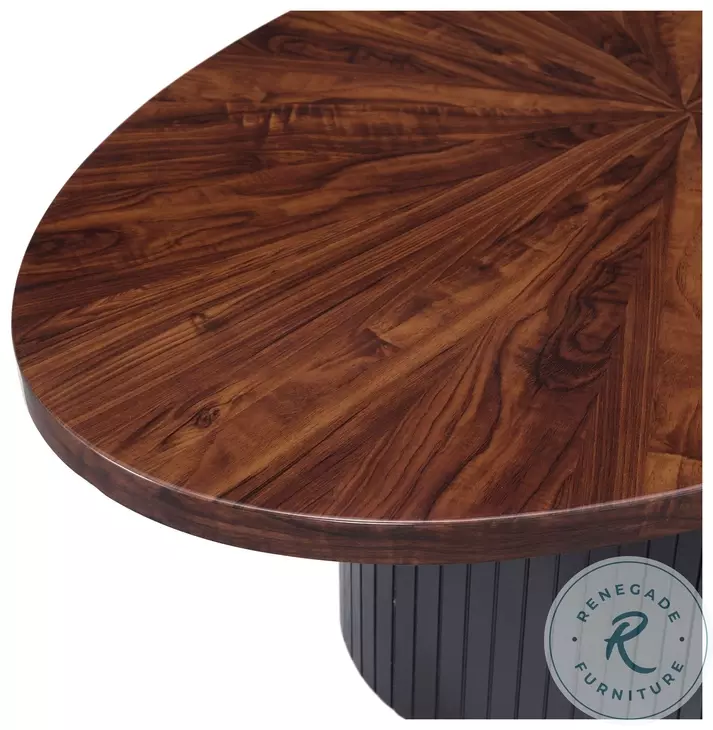 Rosalind Cherry And Black Occasional Table Set