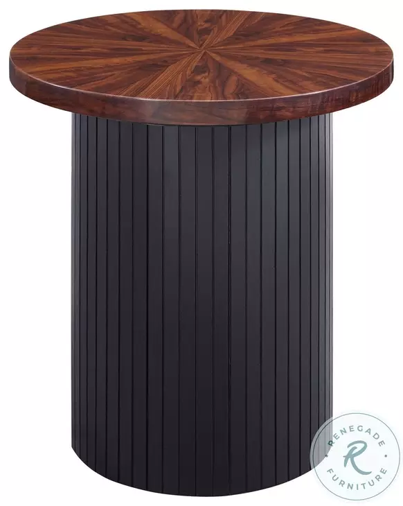 Rosalind Cherry And Black End Table
