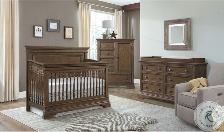 Olivia Rosewood Flat Top Convertible Standard Crib
