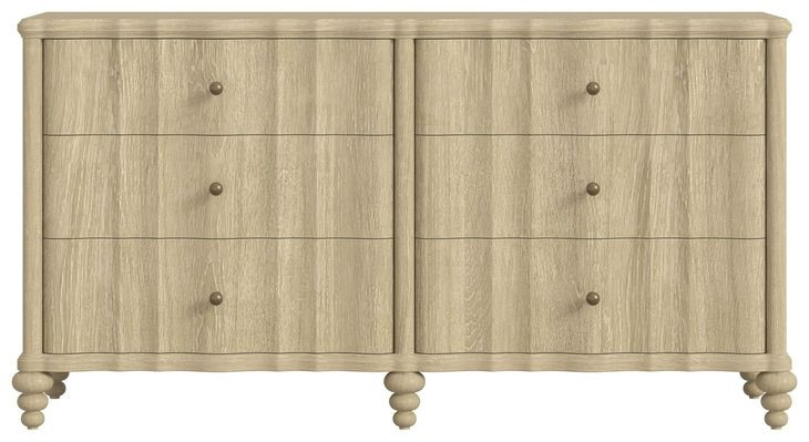 Haven Sundrenched Oak 6 Drawer Dresser