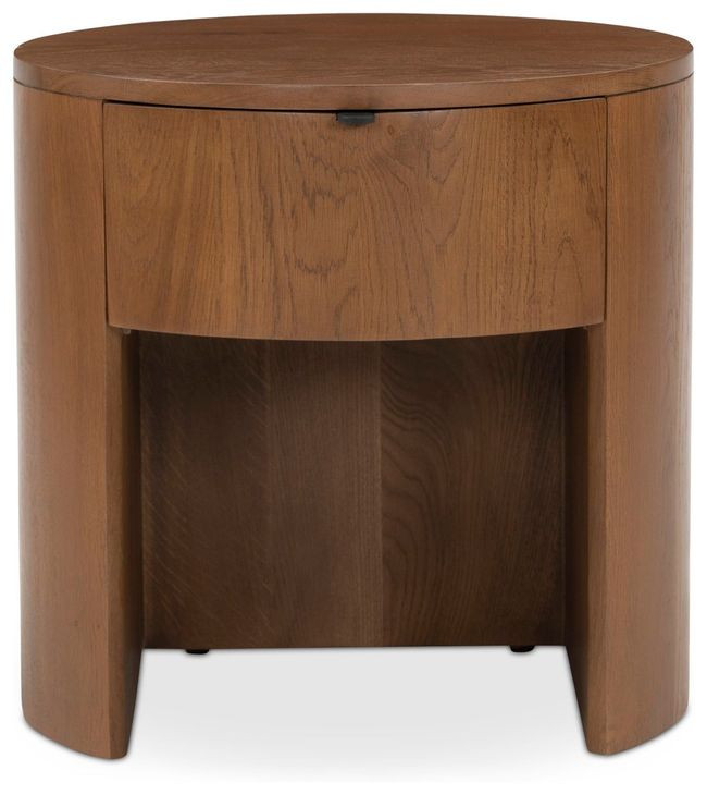 Theo Brown 1 Drawer Nightstand