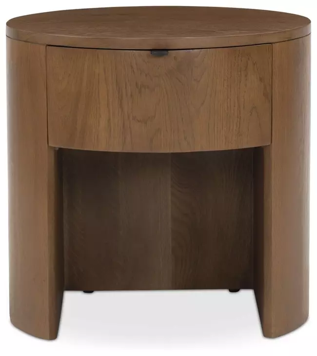Theo Brown 1 Drawer Nightstand