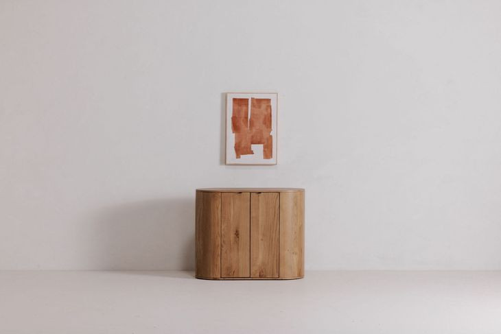 Theo Natural 2 Door Cabinet