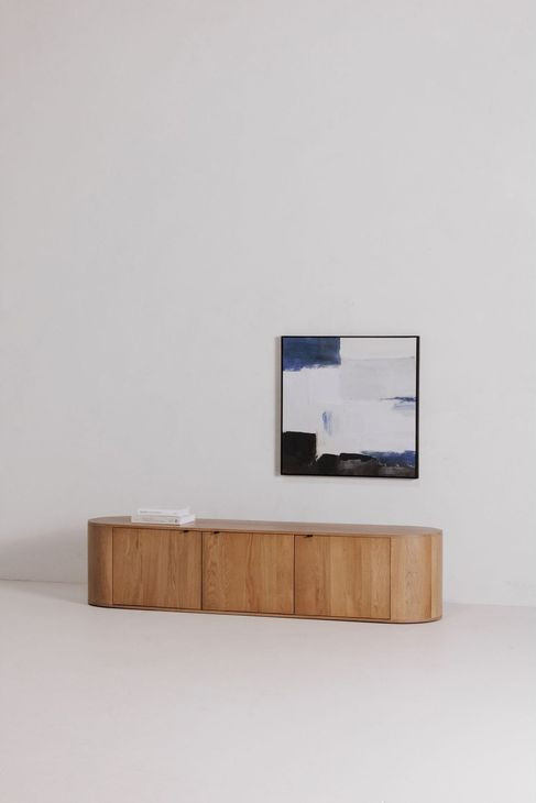 Theo Natural 80" TV Stand
