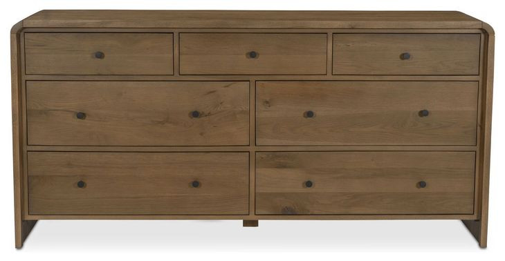 Riley Oak 7 Drawer Dresser