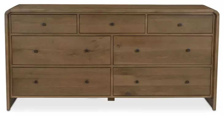 Riley Oak 7 Drawer Dresser