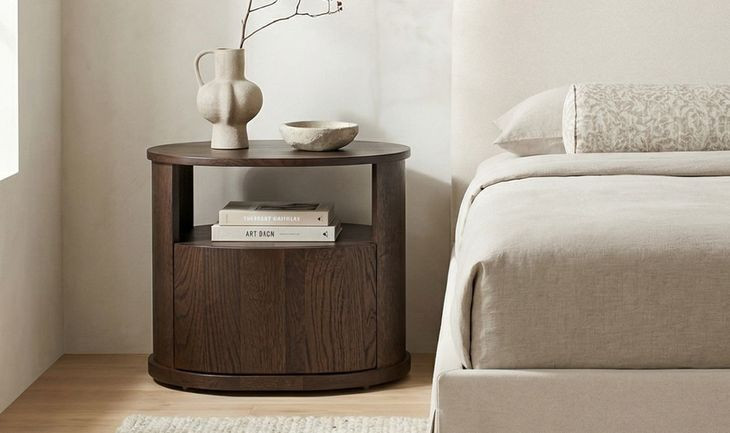Tommy Dark Brown 1 Drawer Nightstand