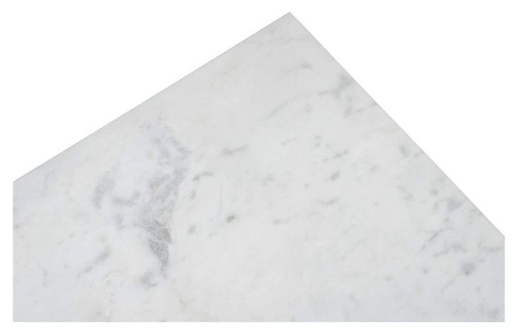 Nadine Deep Burgundy and White 2 Door Marble Top Sideboard