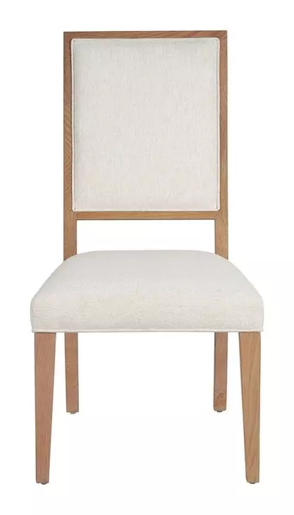 Retreat White Performance Fabric Upholstered Dining Chair Set of 2