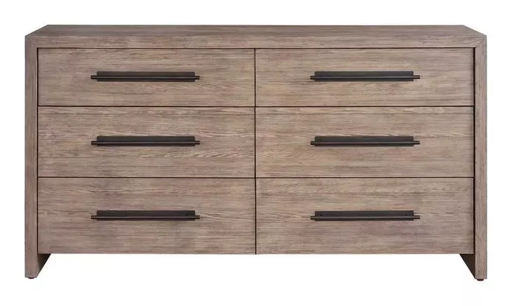 Abode Boulder and Gray 6 Drawer Dresser