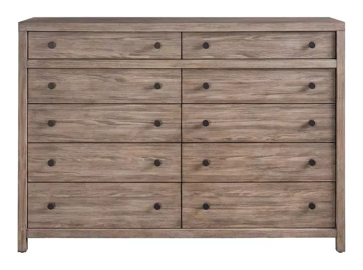 Abode Boulder and Gray 10 Drawer Dresser