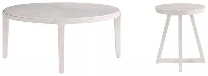 Dwell River Rock Round Bunching Occasional Table Set