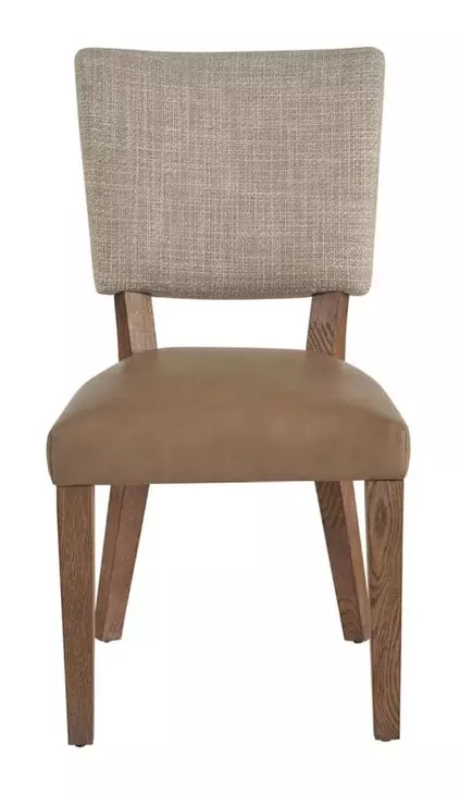 Griffith Park Brown Leather Upholstered Side Chair Set of 2