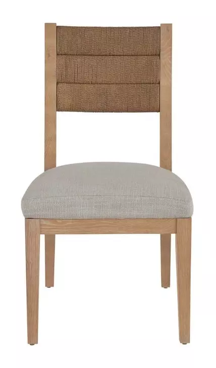 Griffith Park Beige Upholstered Cord Back Side Chair Set of 2
