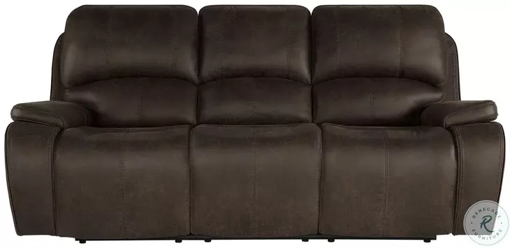 Brookings Brown Dual Reclining 88" Sofa