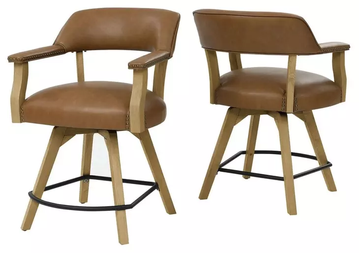 Rylie Brown Swivel 24″ Counter Height Captains Chair