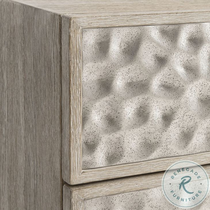 Hansby Graphite And Trevin 3 Drawer Nightstand with USB Charging