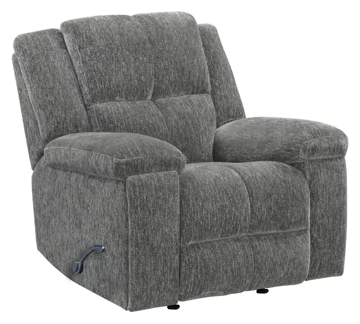 Bronco Plush Charcoal Rocker Recliner