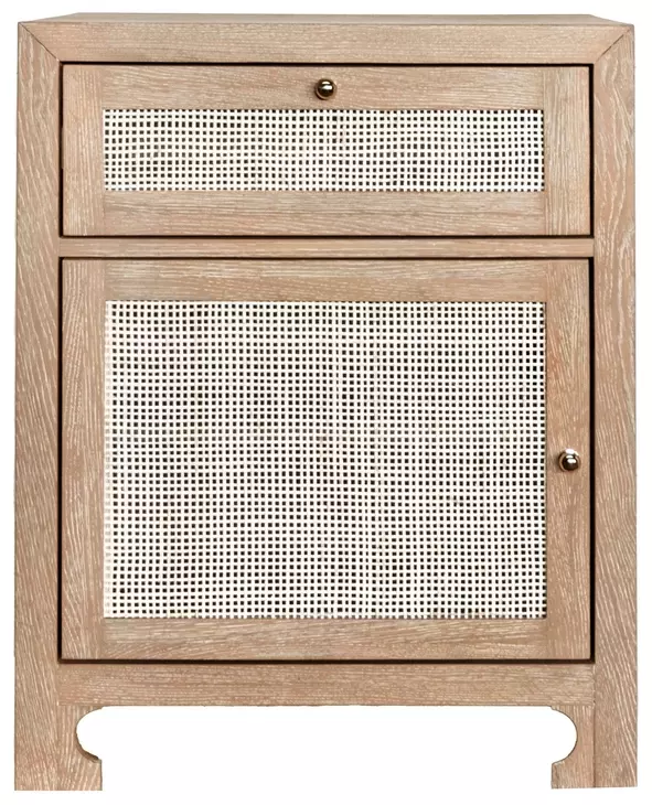 Ruth Cerused Oak Soft Close Accent Cabinet