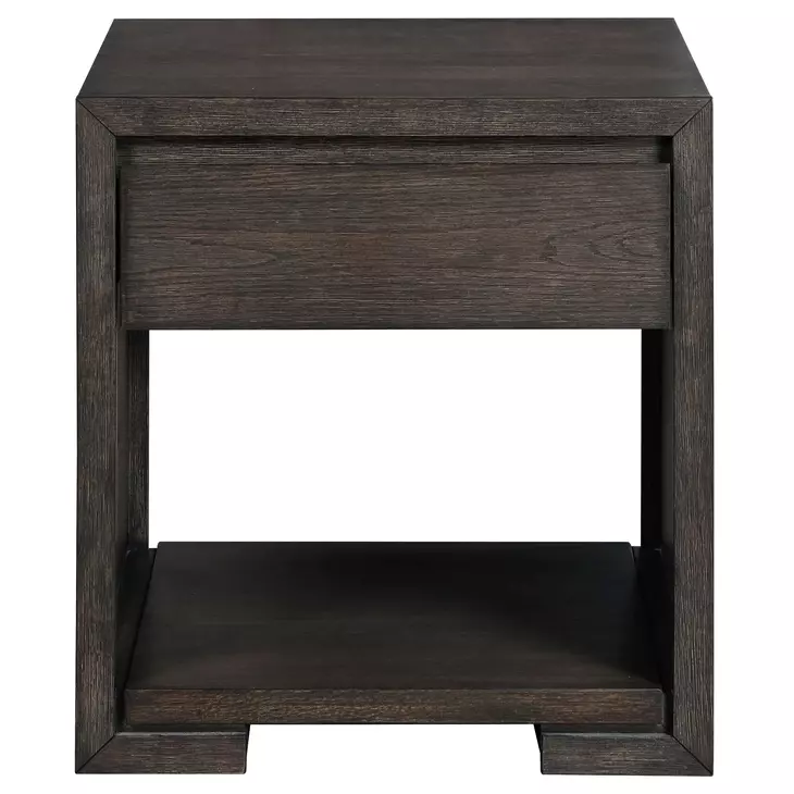 Evan Brown Square End Table