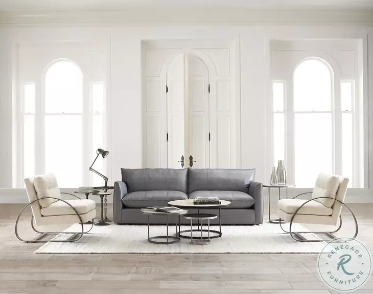 Bonfield Nickel And Black Cocktail Table