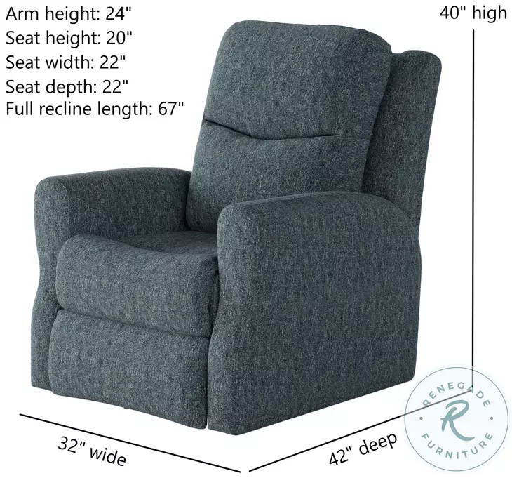 Fame Athens Pond Swivel Rocker Recliner