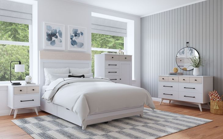 Rowan Ash Linen 7 Drawer Chifferobe
