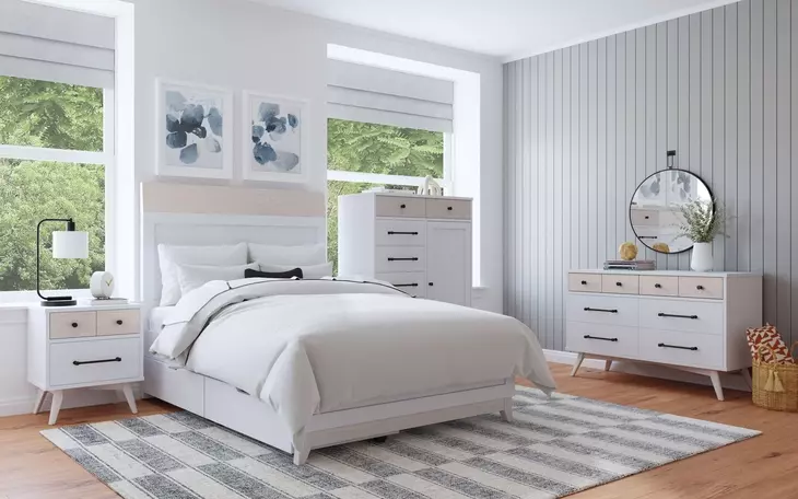 Rowan Ash Linen 6 Drawer Dresser