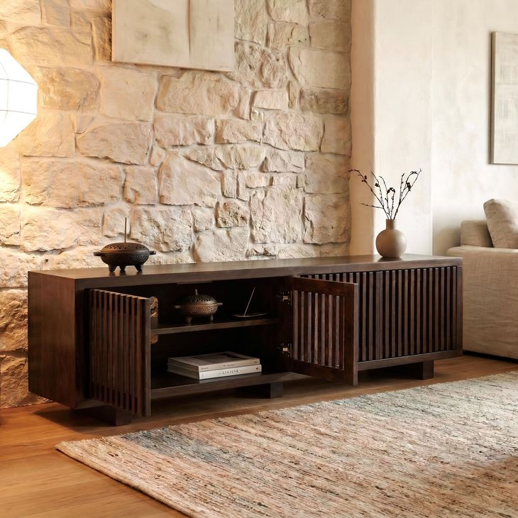 Nara Dark Walnut 80" TV Stand