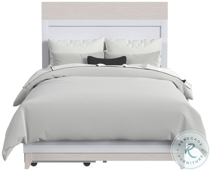 Rowan Ash Linen Full Bed with Storage