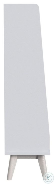 Rowan Ash Linen Hutch and Bookcase with 4 Shelves