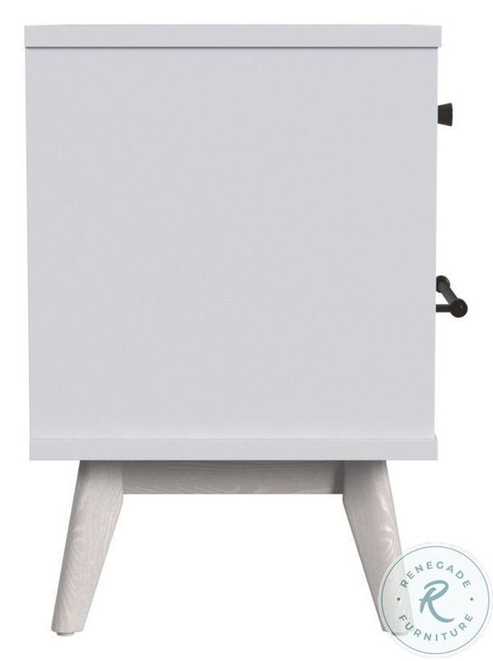 Rowan Ash Linen 2 Drawer Nightstand