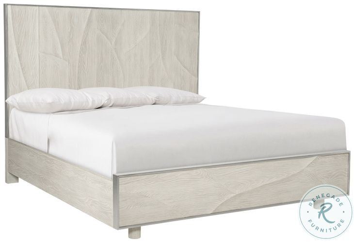 Alvarez Jicama and Shiny Nickel King Panel Bed