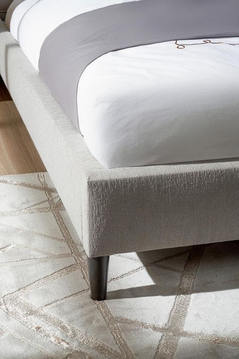 Zest Dark Gray King Upholstered Wall Panel Bed